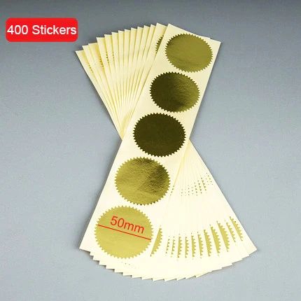 Color:Gold stickers 50mm