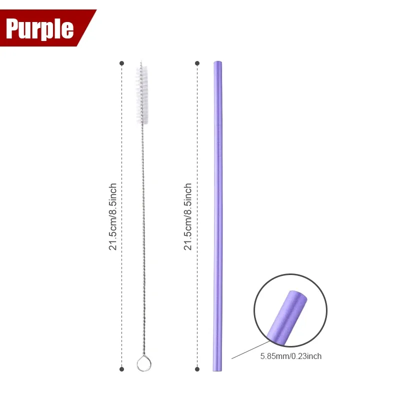 Purple Straws-100PCS