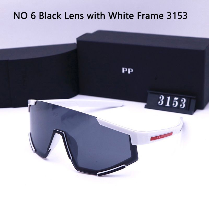 NO 6 Black Lens with White Frame 3153