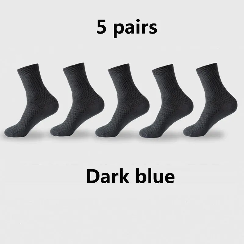 5 pairs of dark blue