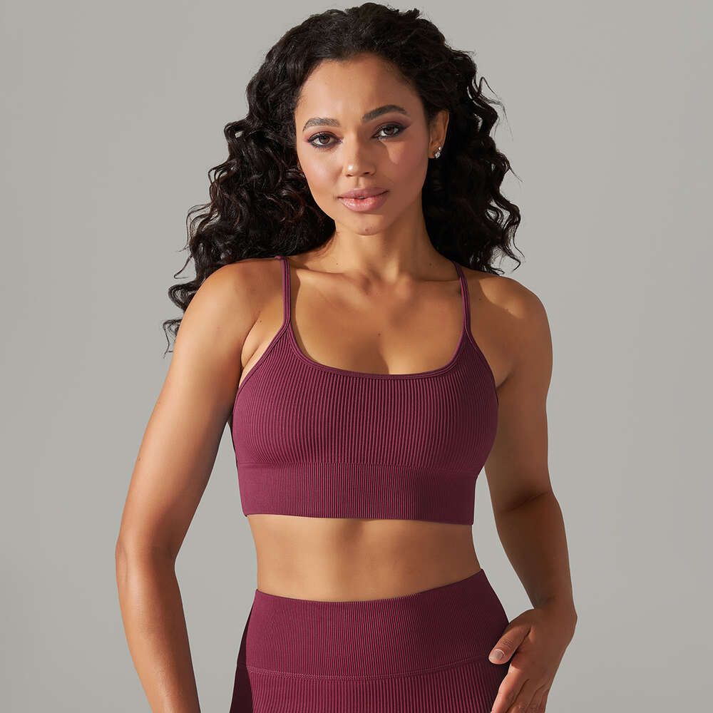 6612 Strap Bra Wine Red