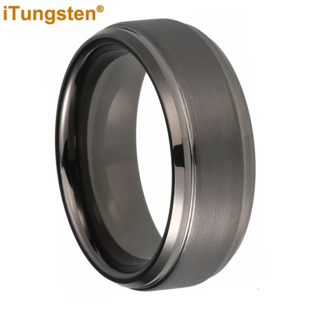 8mm Gunmetal Ring