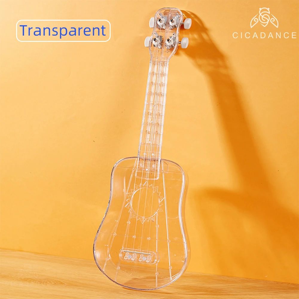 Ukulele transparente de 21 pulgadas