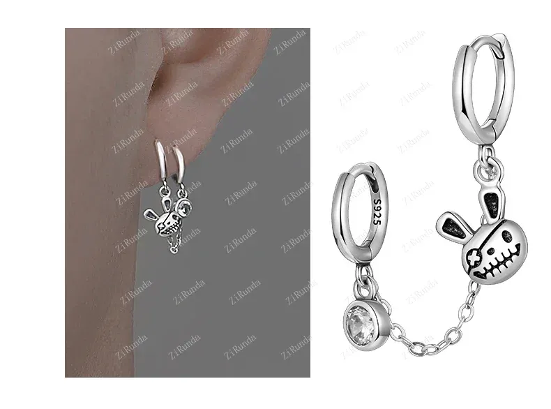 Boucles d'oreilles de lapin