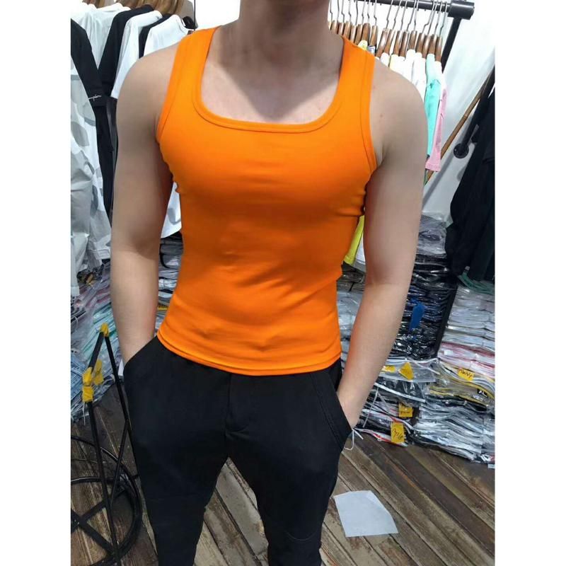 Solid color vest orange (single piece)