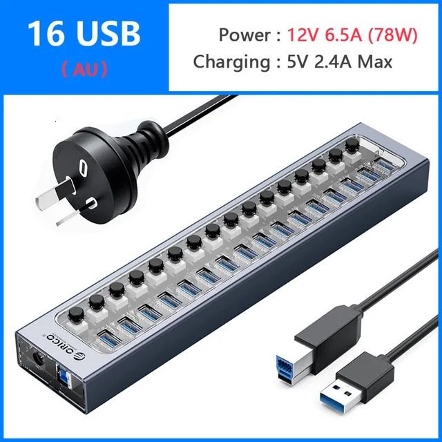 16 USB- und Au -Stecker