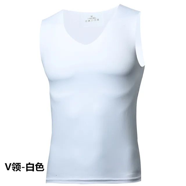 V Neck White