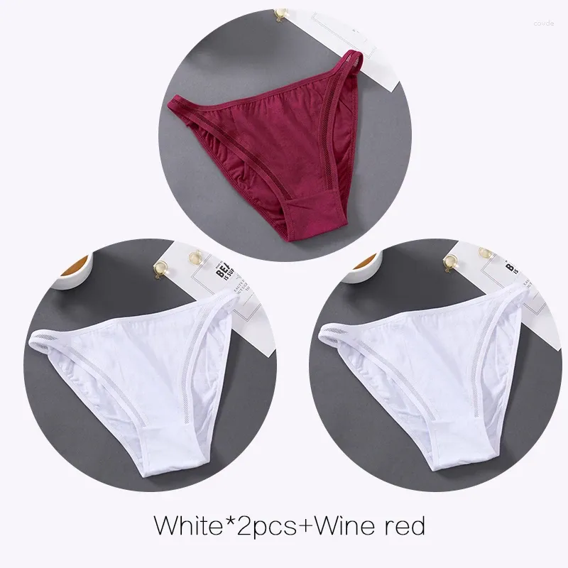 White 2Pcs Wine red