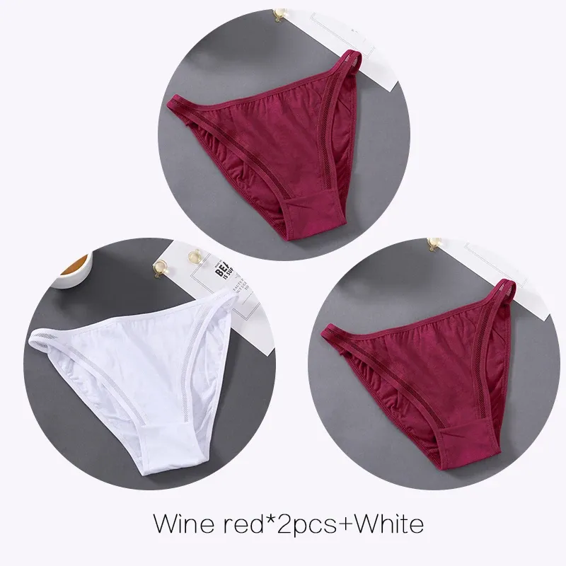 Wine red 2Pcs White