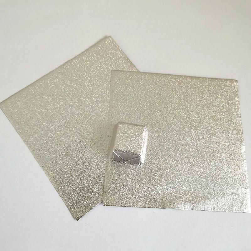 20x20 cm emboss silver