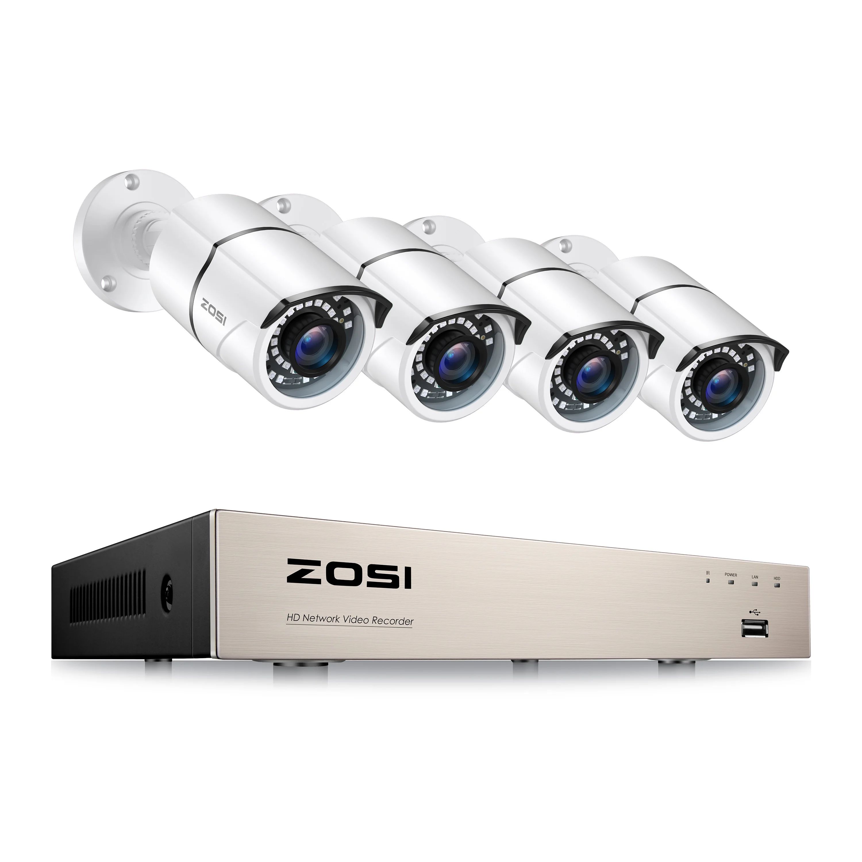 Size:2TColor:8CH NVR x 4 cameras