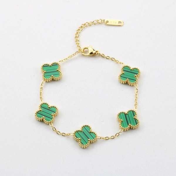 Pulseira Verde Dupla Face-18k