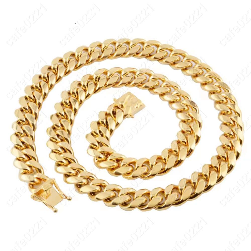 8 mm gouden ketting 55 cm lang