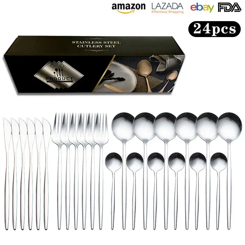 Silver 24pcs