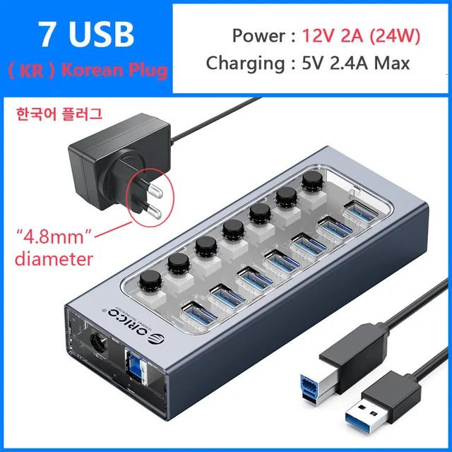 7 USB- und KR -Stecker