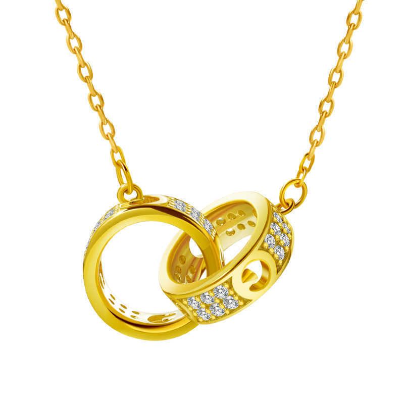 Gold Necklace-925 Silver