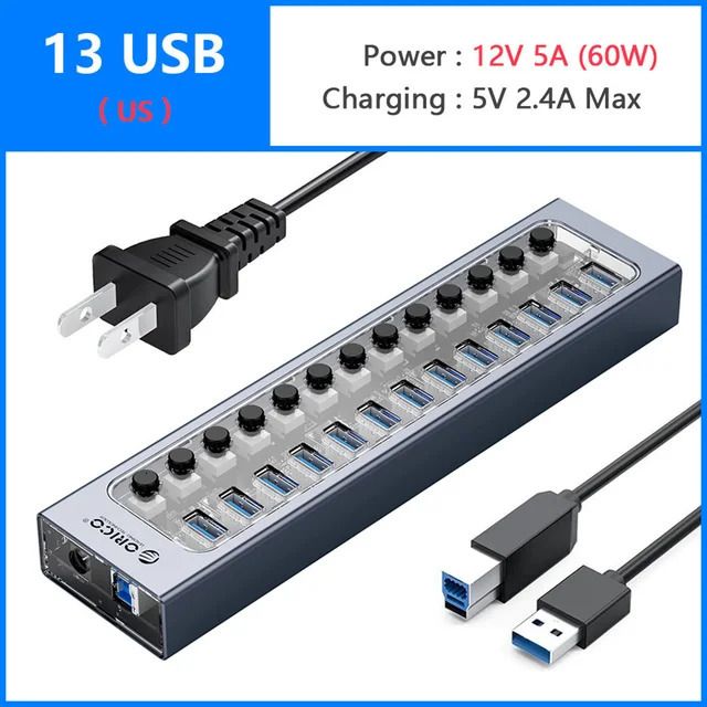 13 USB- und US -Stecker