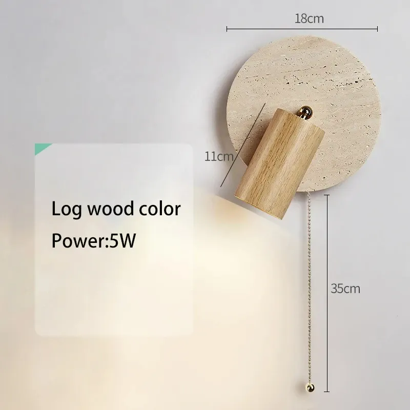 D22cm log wood color Warm White