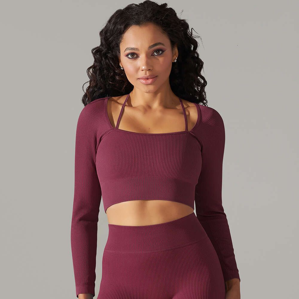 6612 Long Sleeve Wine Red