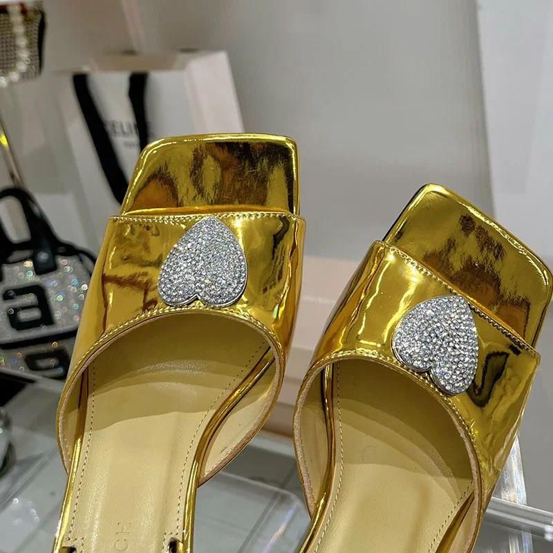 Gold slippers