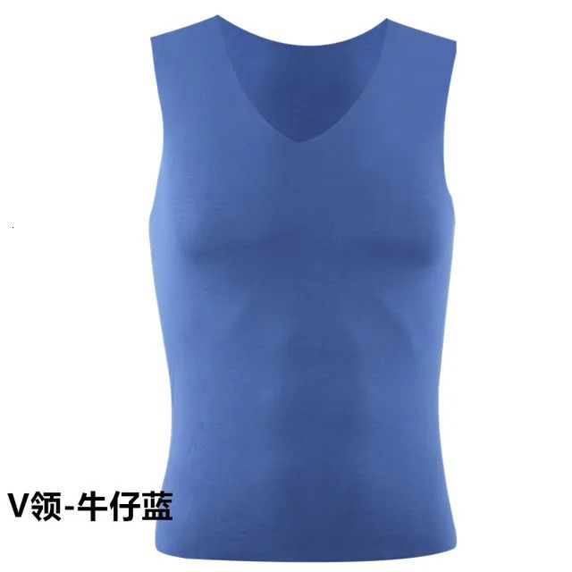 V Neck Navy b