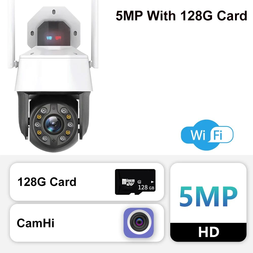 5MP med 128 g kort-uk-kontakt