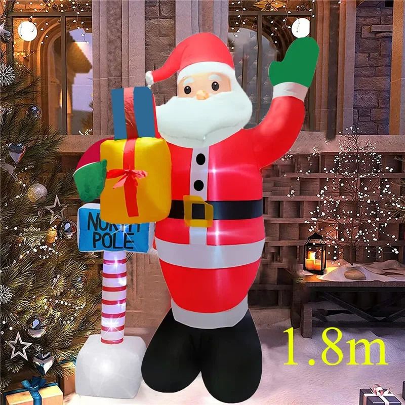 Spina regalo Babbo Natale da 1,8 m