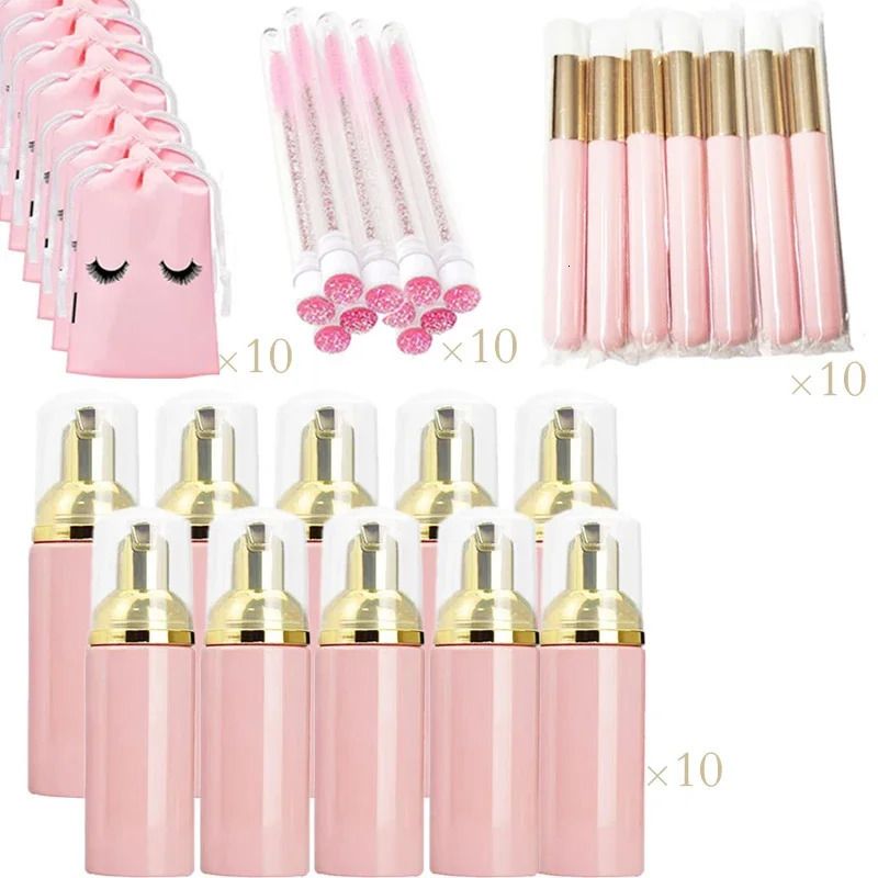 Pink Bottle Gold Set