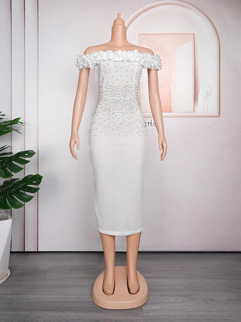 Vestido africano branco xxl