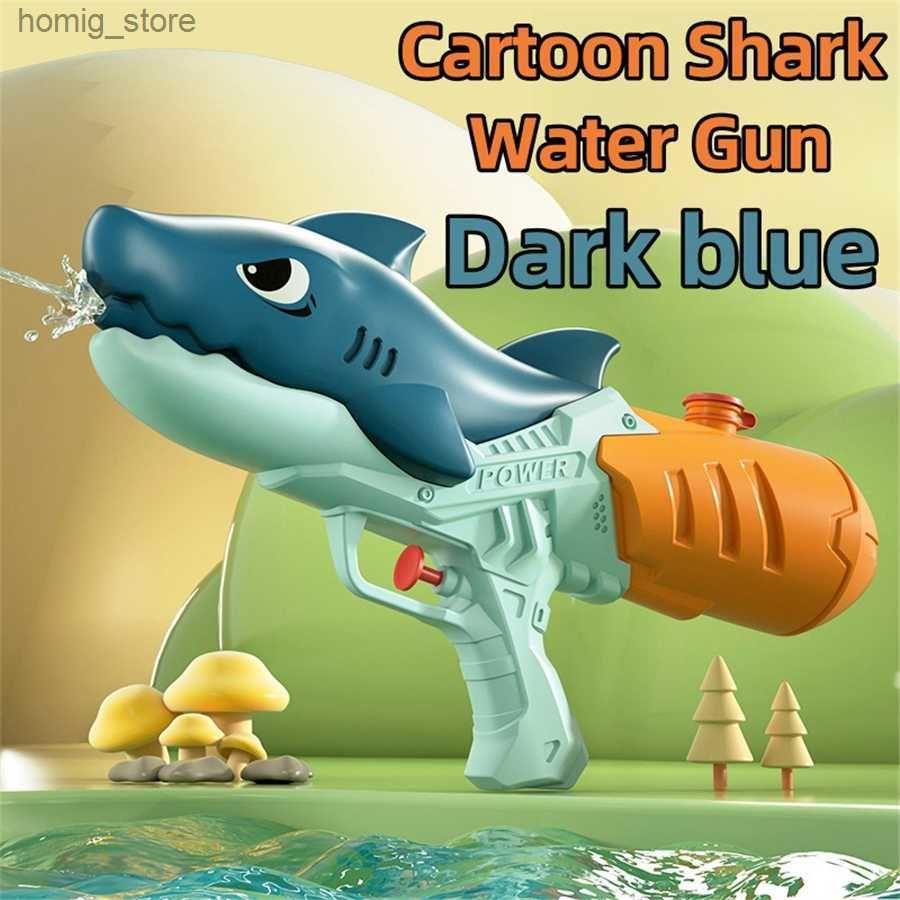 Pistola de agua de tiburón azul