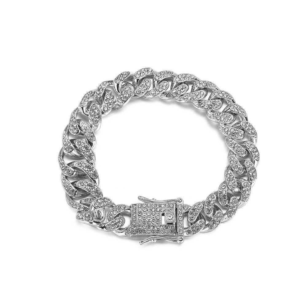 Bracciale d'argento da 20 cm