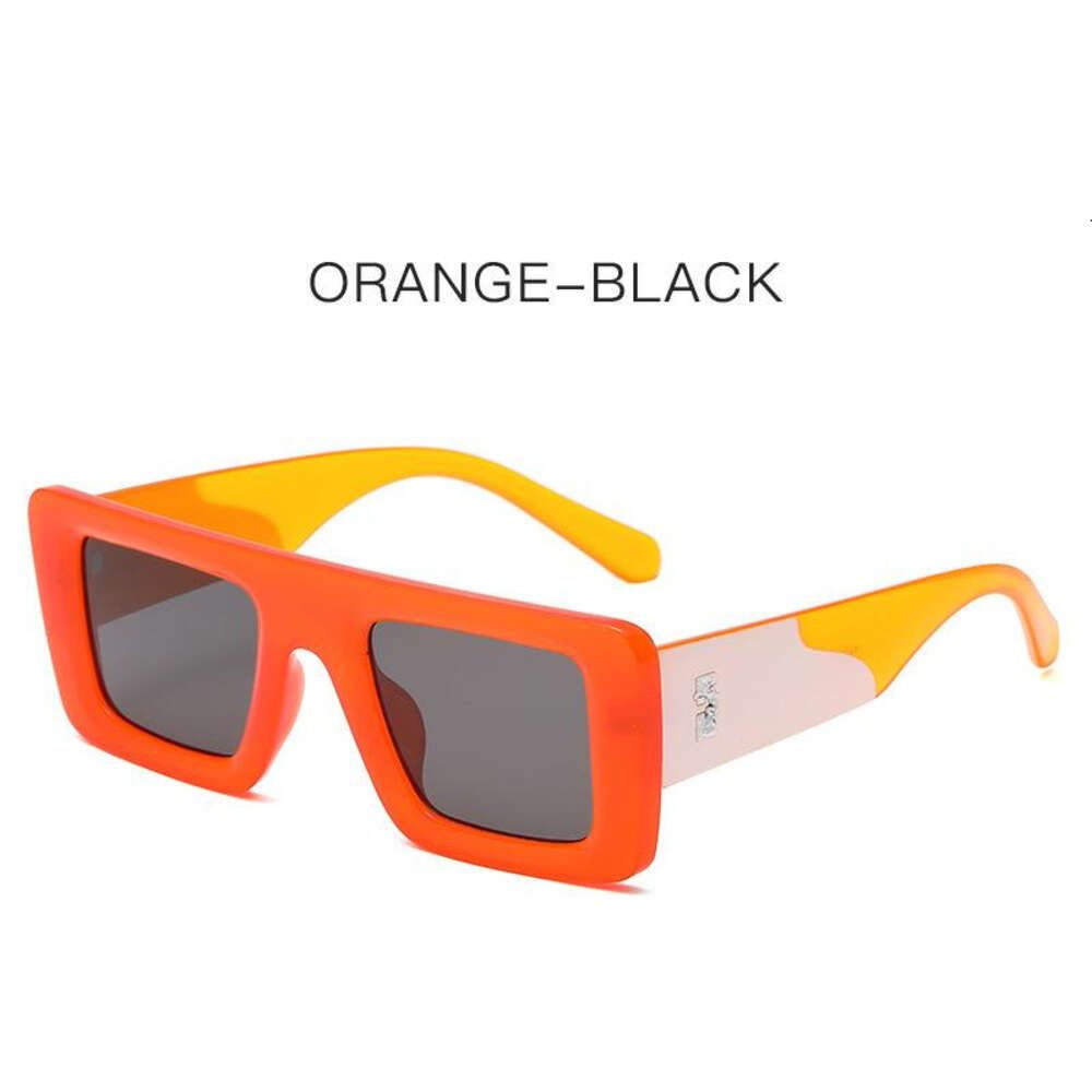 Orange Frame Black Grey Slices