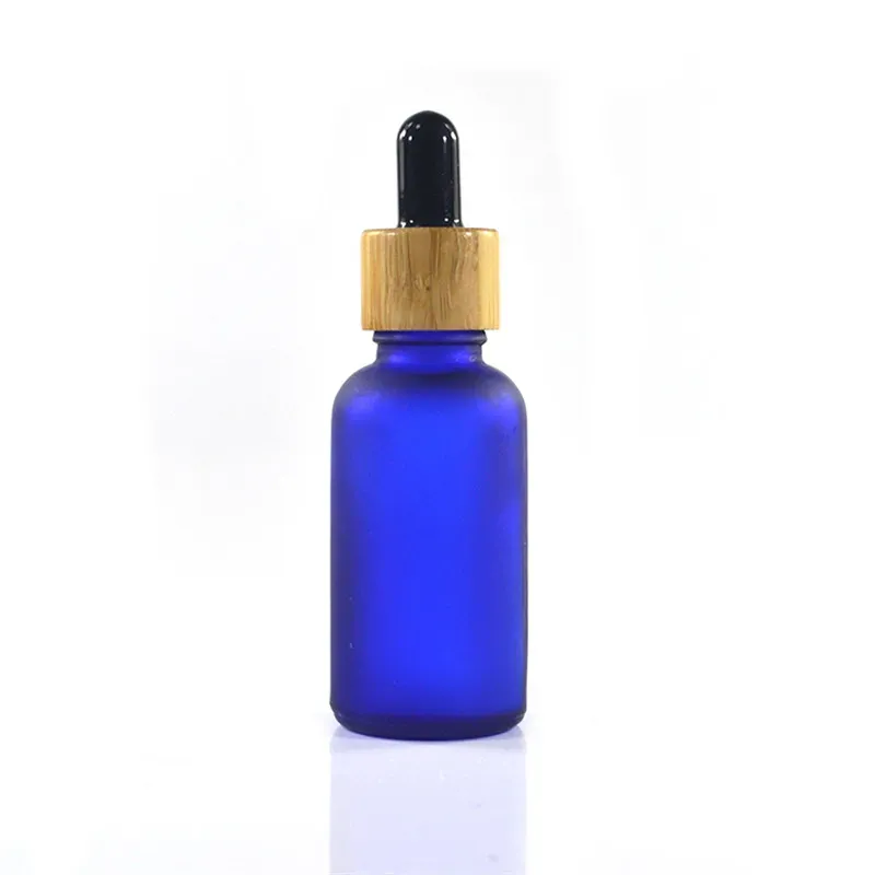 Bottiglie di vetro da 30 ml Blu opaco