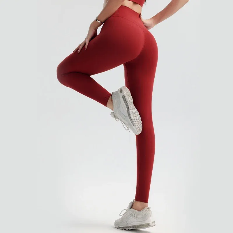 Red leggings