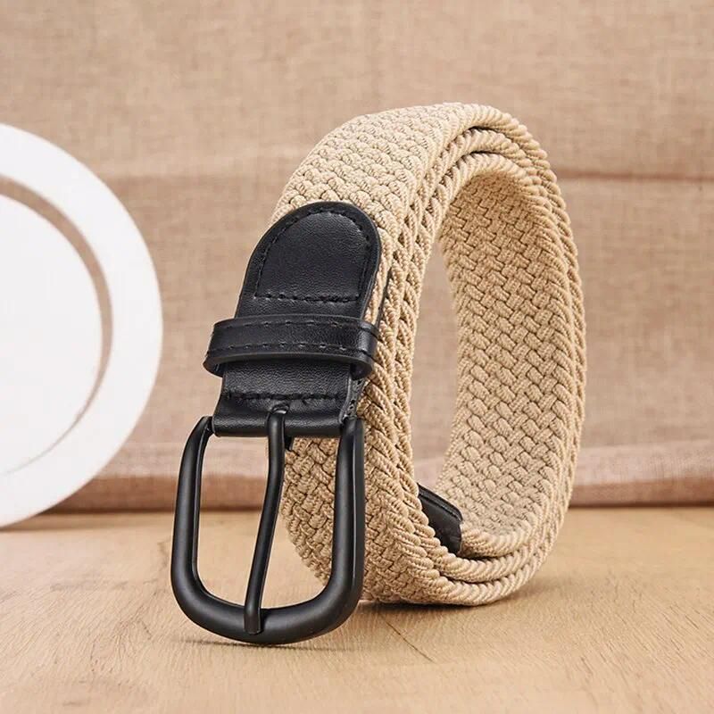 Black buckle beige