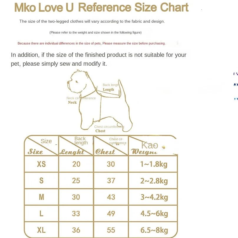 Size Chart Prohibits