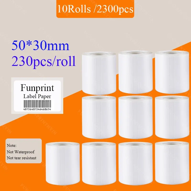 10 Rotoli 50x30mm