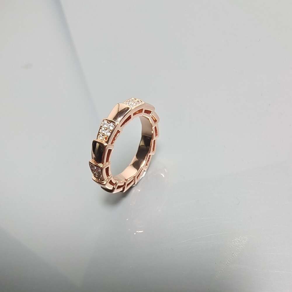 Rose Gold Wide Half Diamond