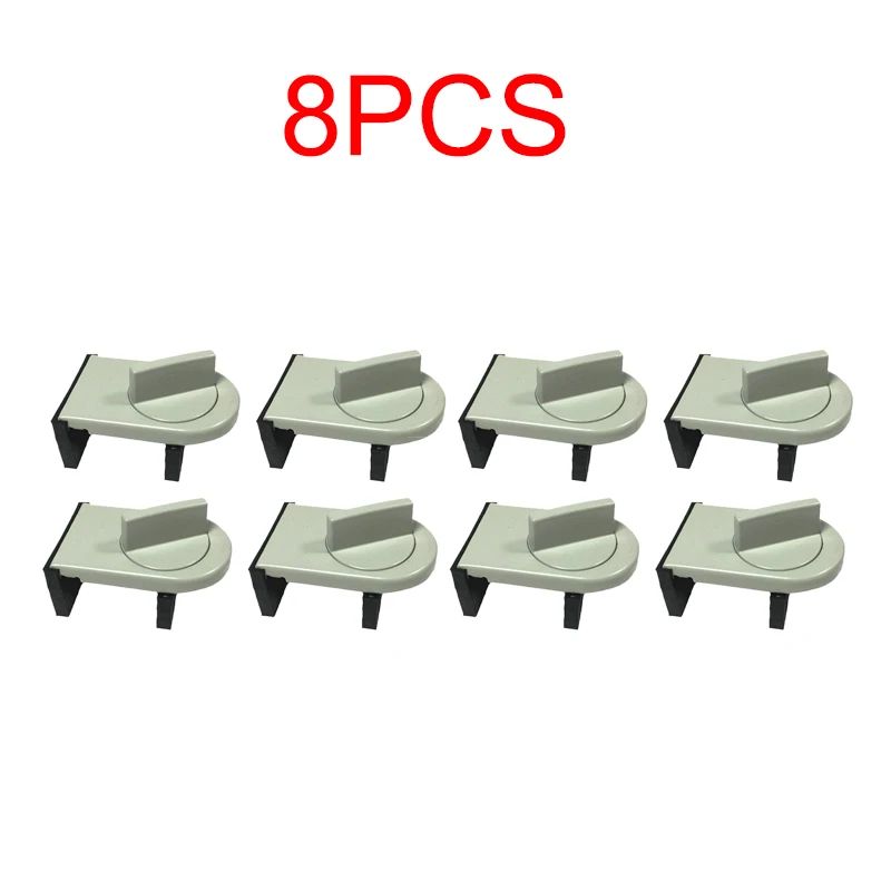 8pcs srebrzyste