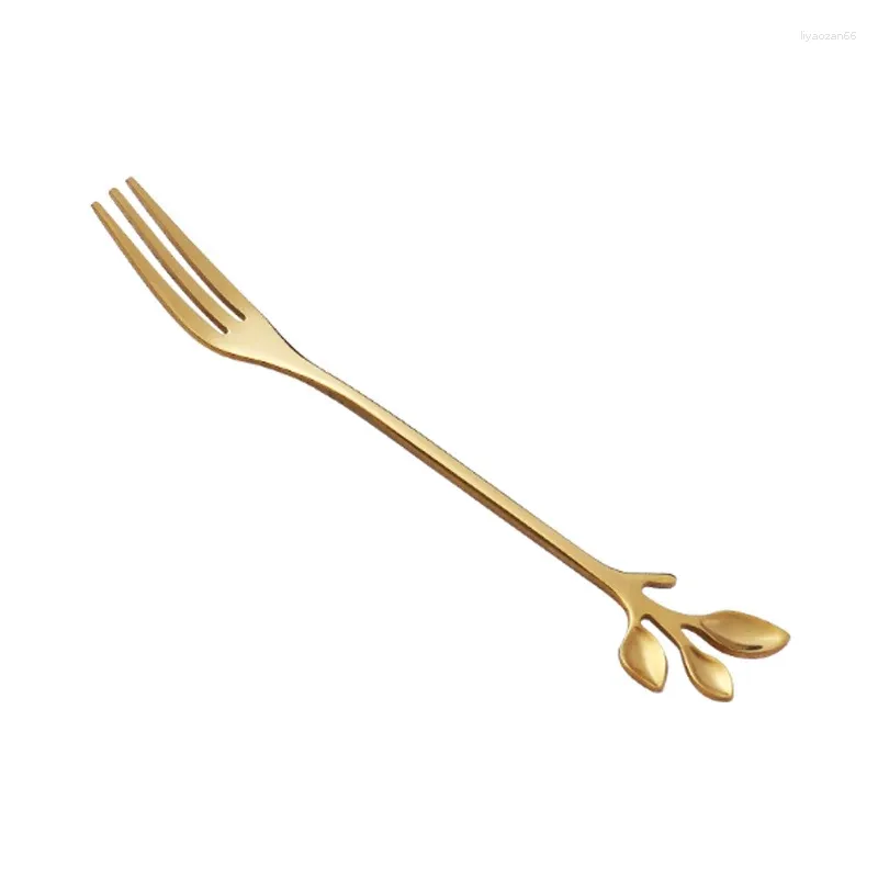 Gold fork