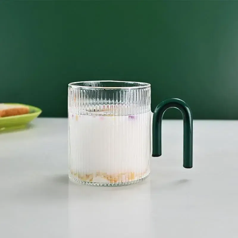 301-400 ml de poignée verte claire en porcelaine