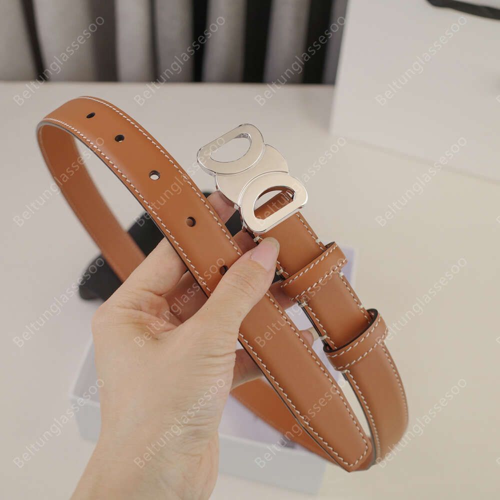 2.5cm Tan_silver Buckle