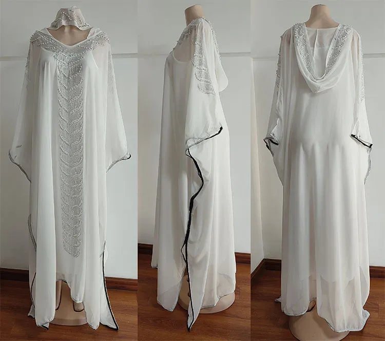 One size White Maxi Dress