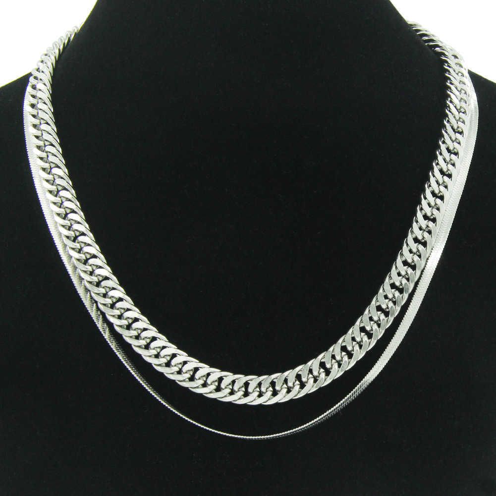 Plata: collar de doble capa