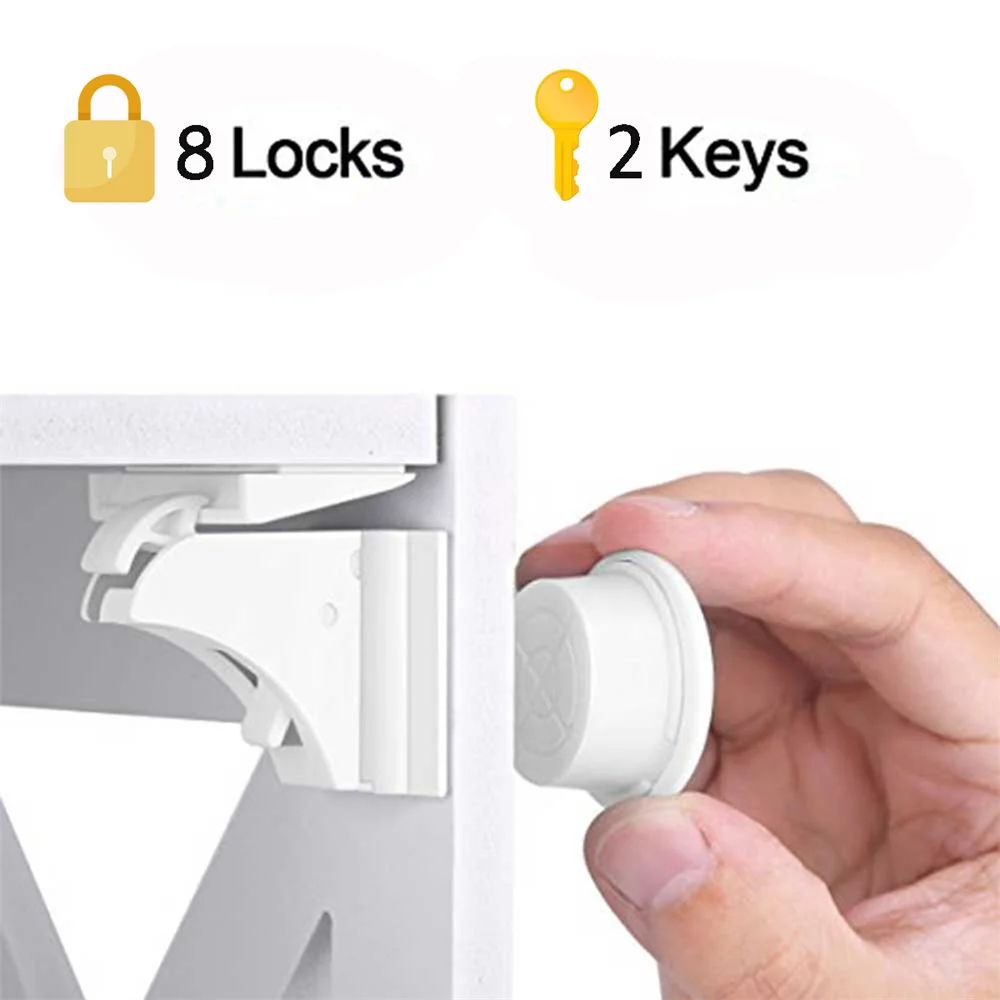 Color:8 Locks 2 Keys