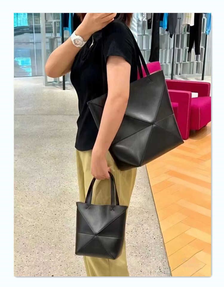 Black Large (folding Bucket Bag)