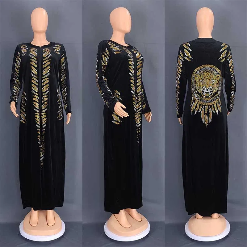 XXXL Black african dress