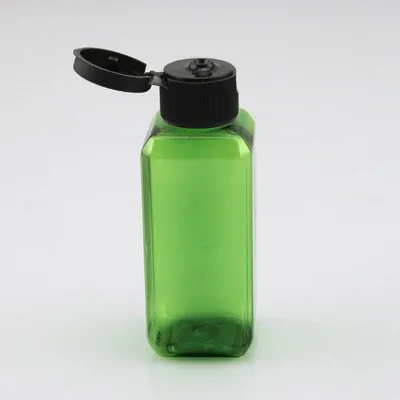 plastic green bottle black