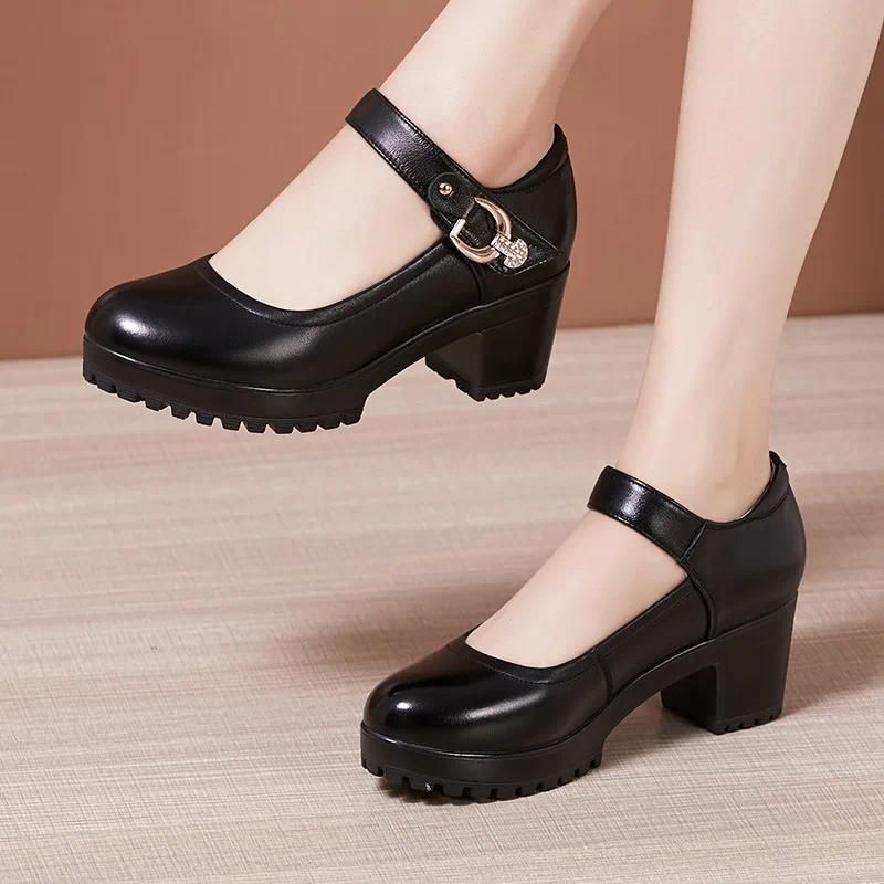 Black 6cm heels