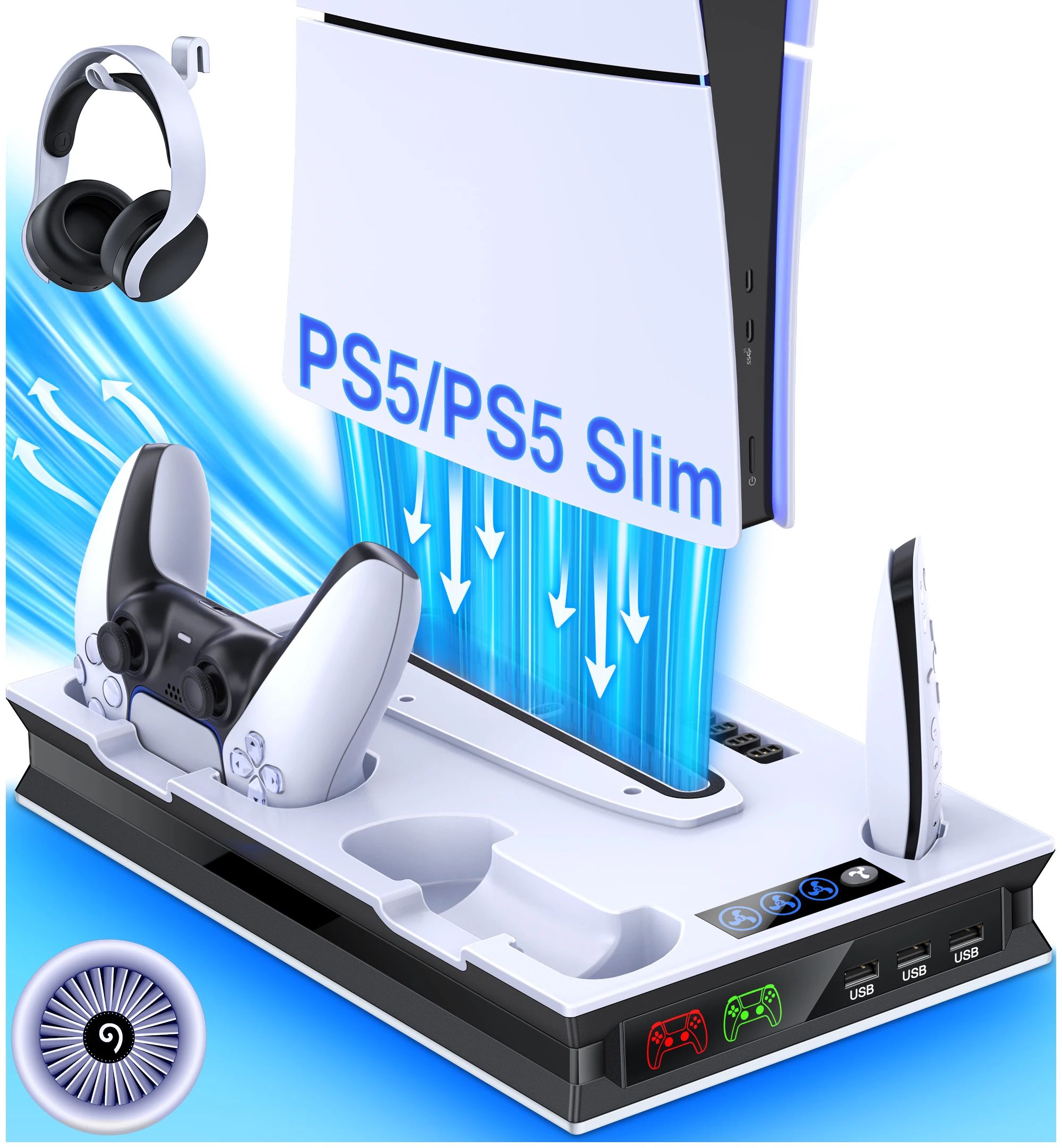 Cor: Para Ps5 Slim Stand